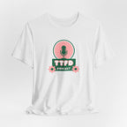T‑Shirt — TTFD Podcast Logo Tee (Microphone & Flowers)