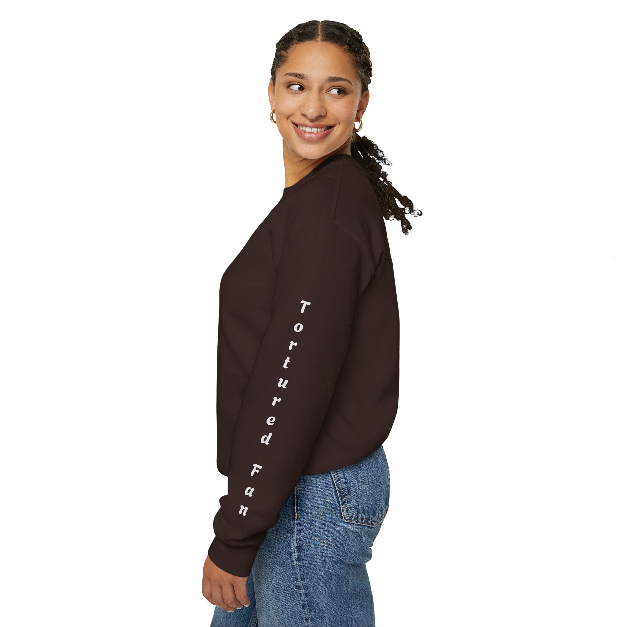 Fall Leaves & Pumpkins Crewneck Sweatshirt — Autumn Graphic Pullover