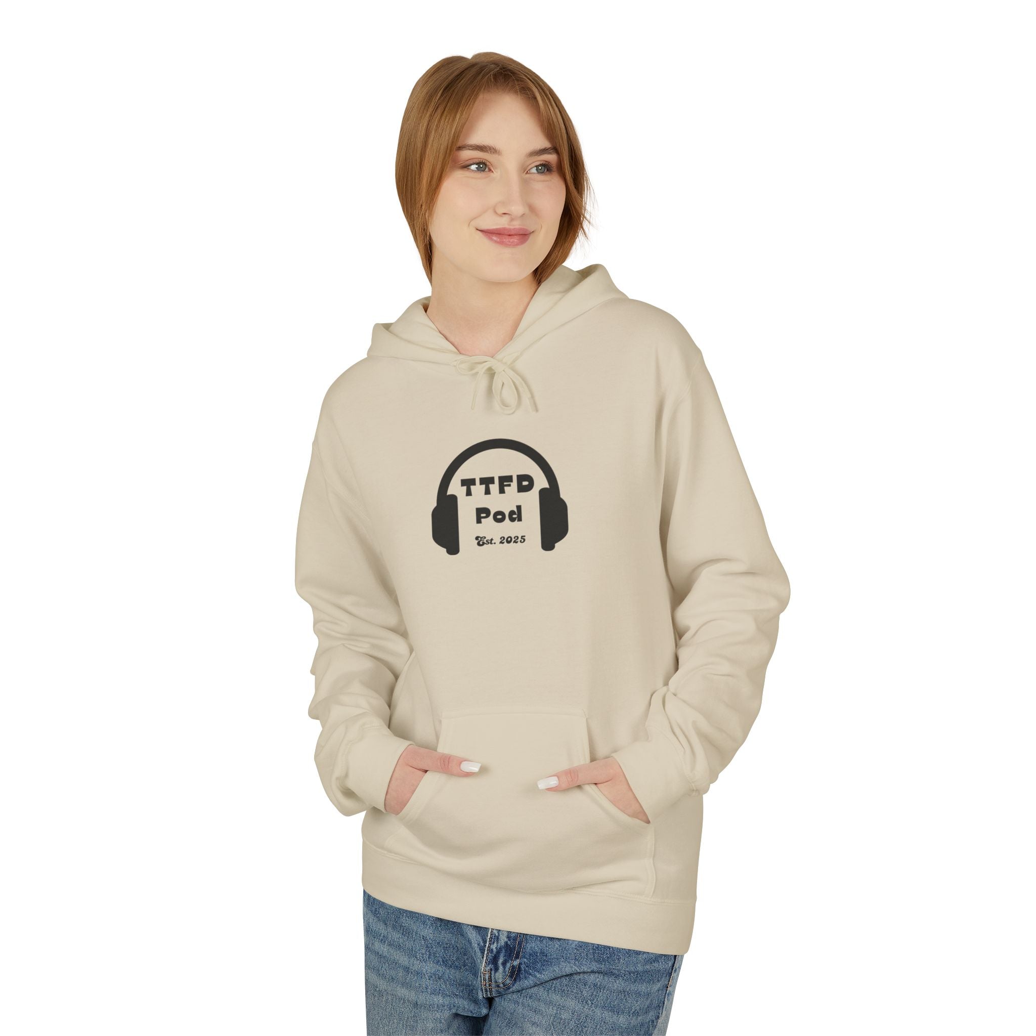 Headphones Alt Logo - Fleece Hoodie (Unisex)