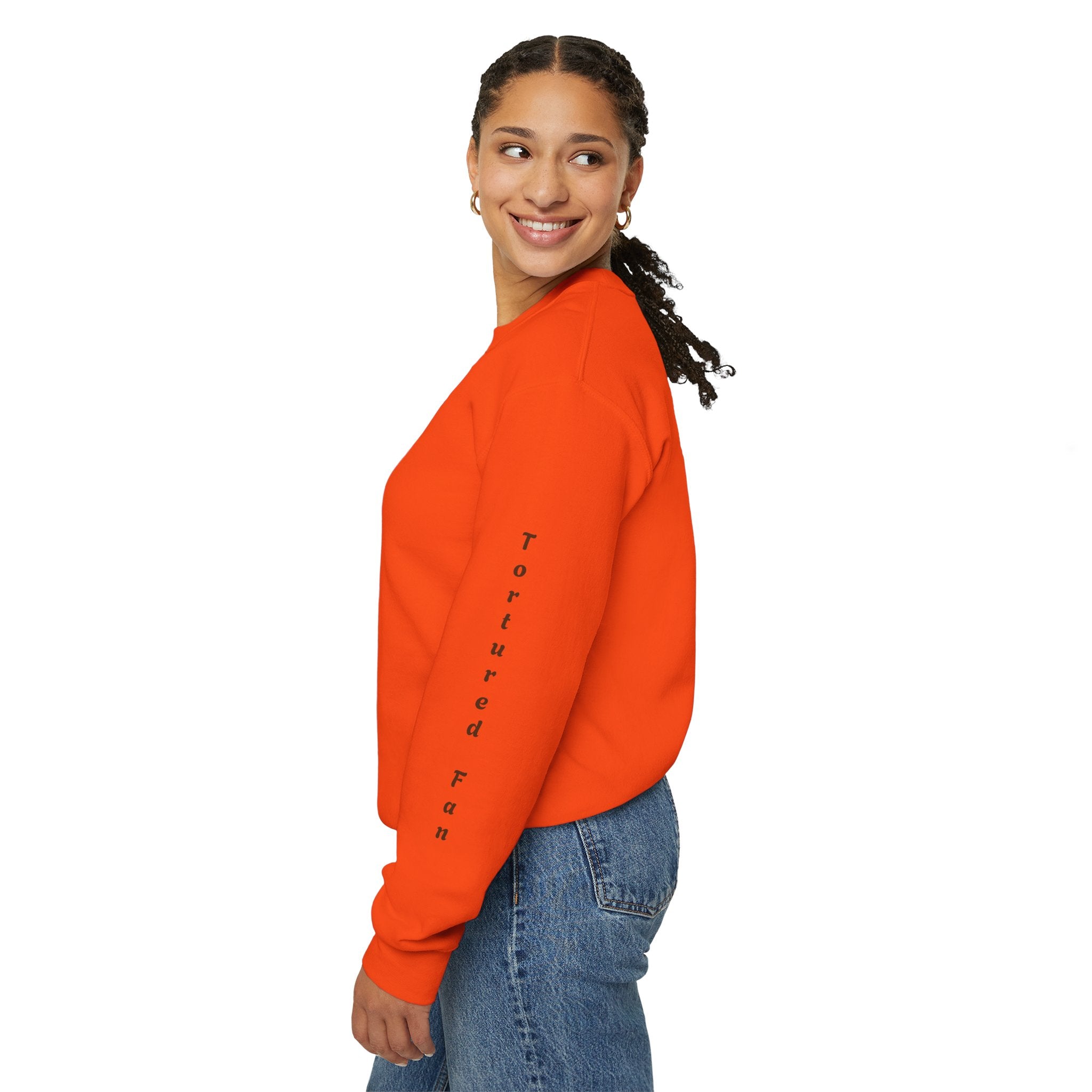 Fall Leaves & Pumpkins Crewneck Sweatshirt — Autumn Graphic Pullover