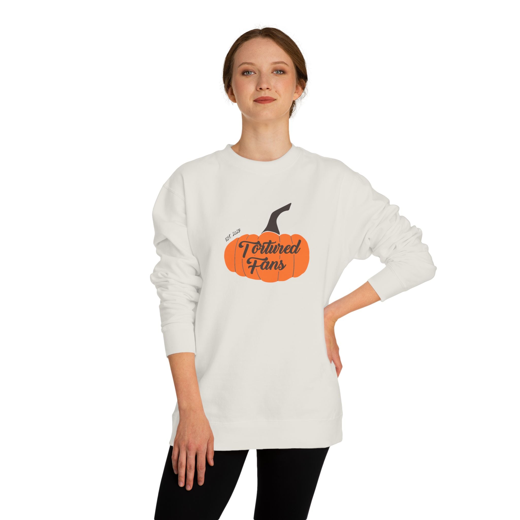 Autumn Pumpkin Sweatshirt - Cozy Fall Apparel, Seasonal Gift, Unisex Crew Neck, Halloween Wear, Pumpkin Spice Lover