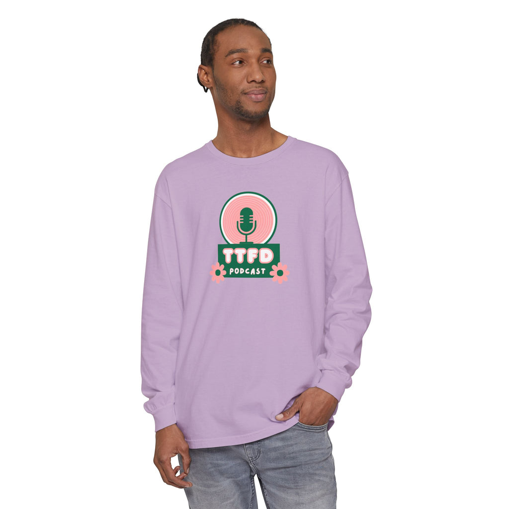 TTFD Floral Mic Long-Sleeve Tee