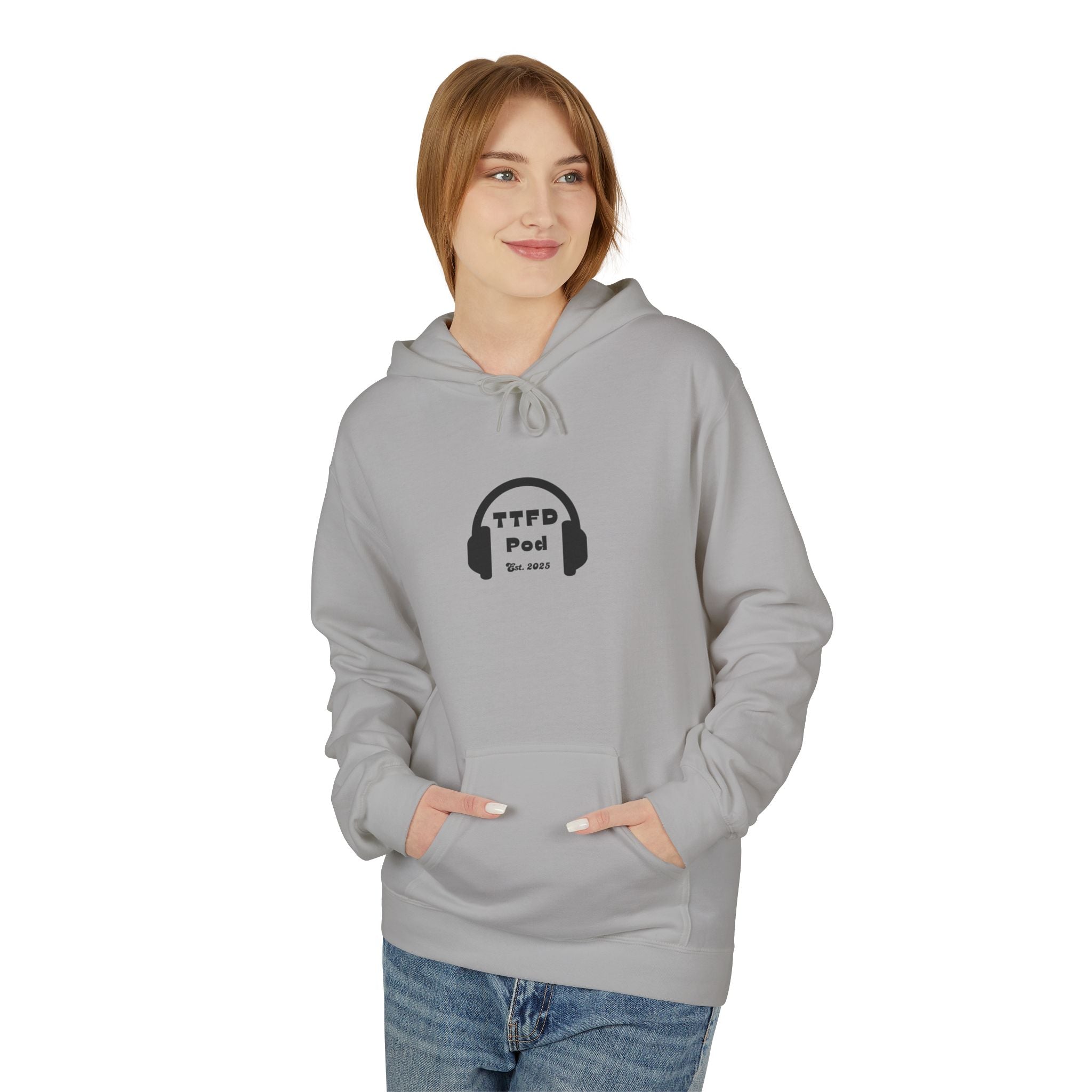 Headphone Graphic Fleece Hoodie (Unisex)