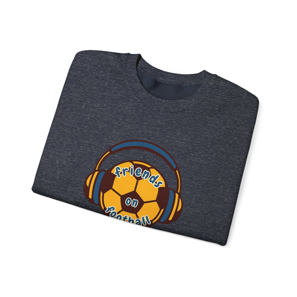 Crewneck Sweatshirt — 'Friends on Football' Headphones Logo