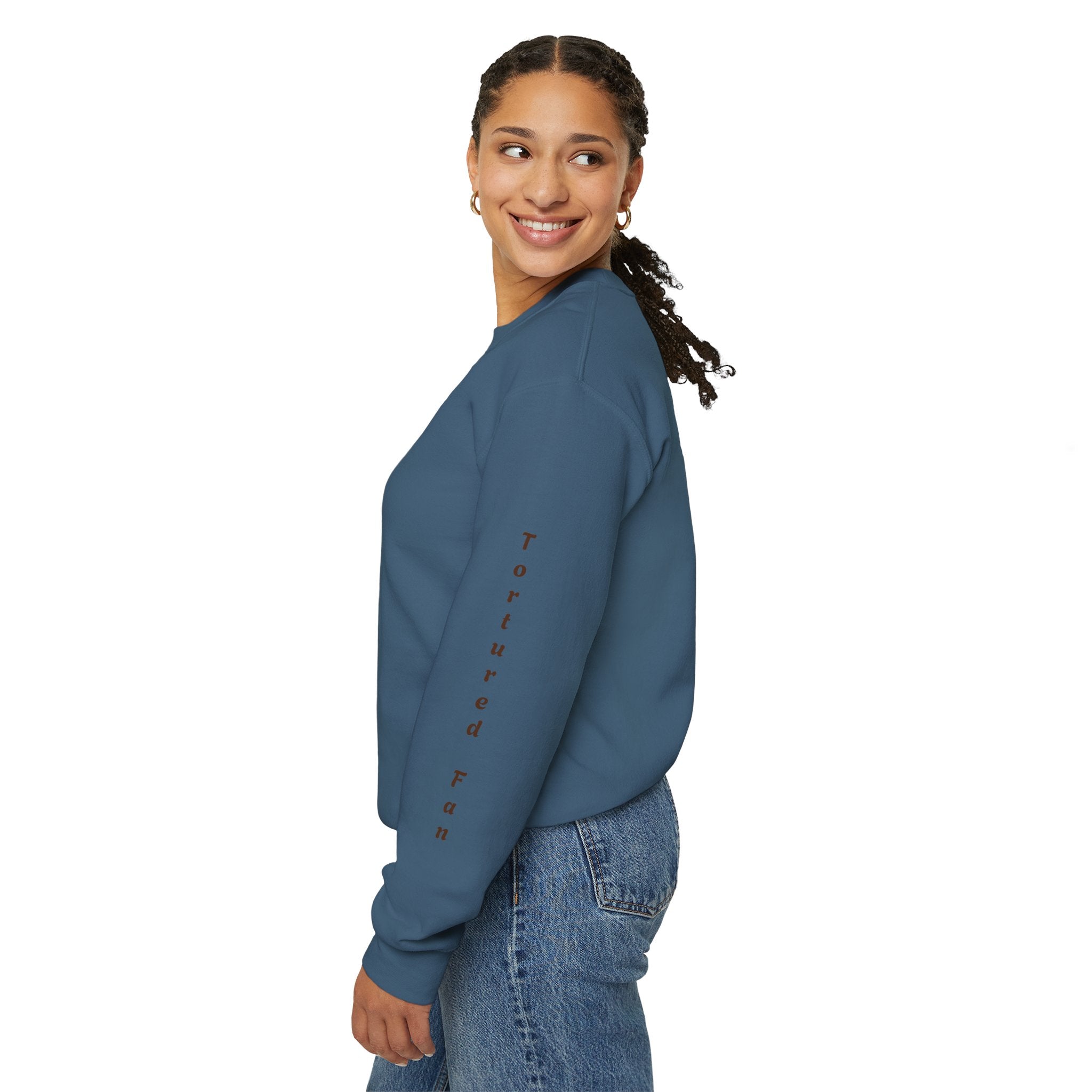 Fall Leaves & Pumpkins Crewneck Sweatshirt — Autumn Graphic Pullover