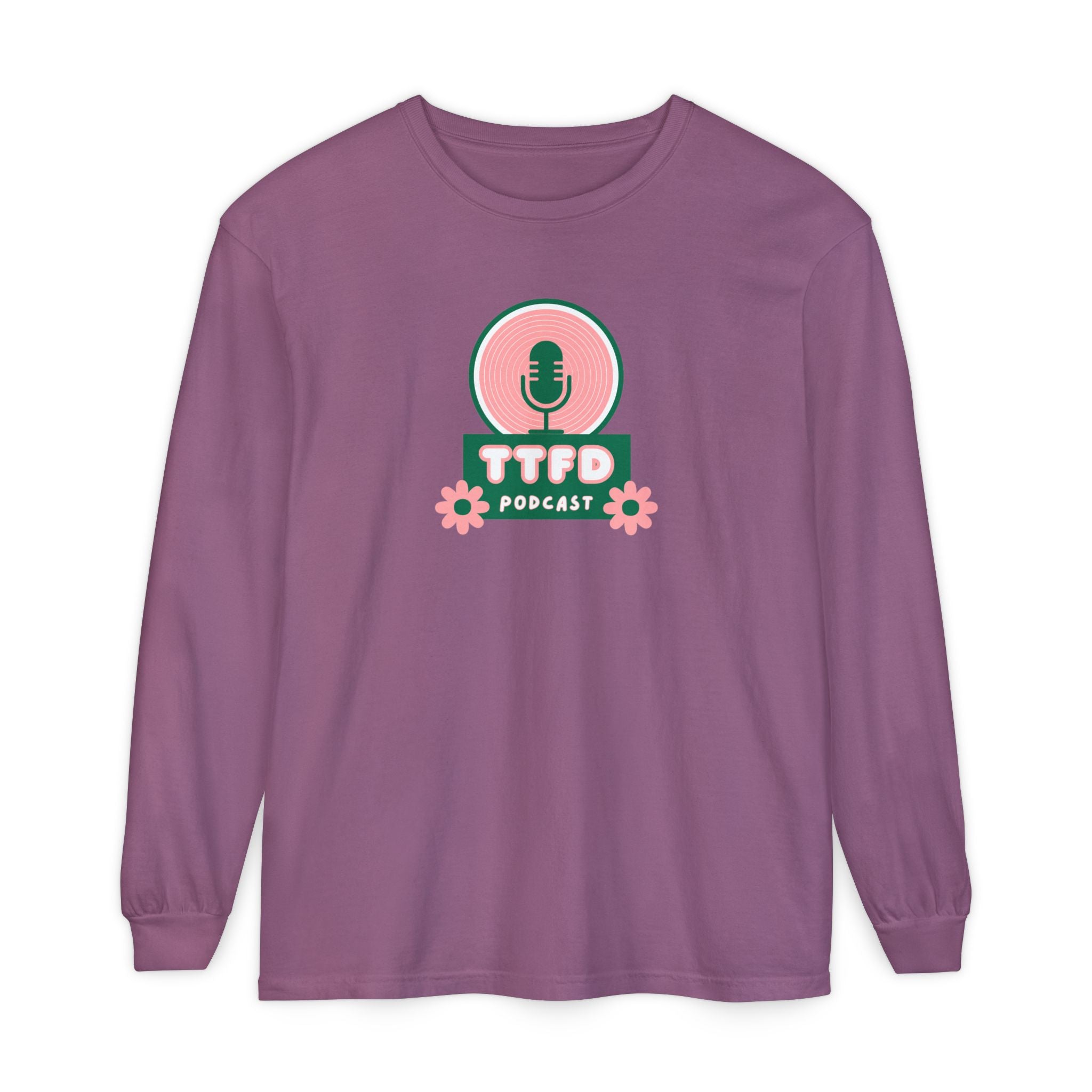 TTFD Floral Mic Long-Sleeve Tee