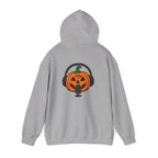 Halloween Pumpkin Podcast Hoodie — Jack-O'-Lantern with Headphones & Microphone