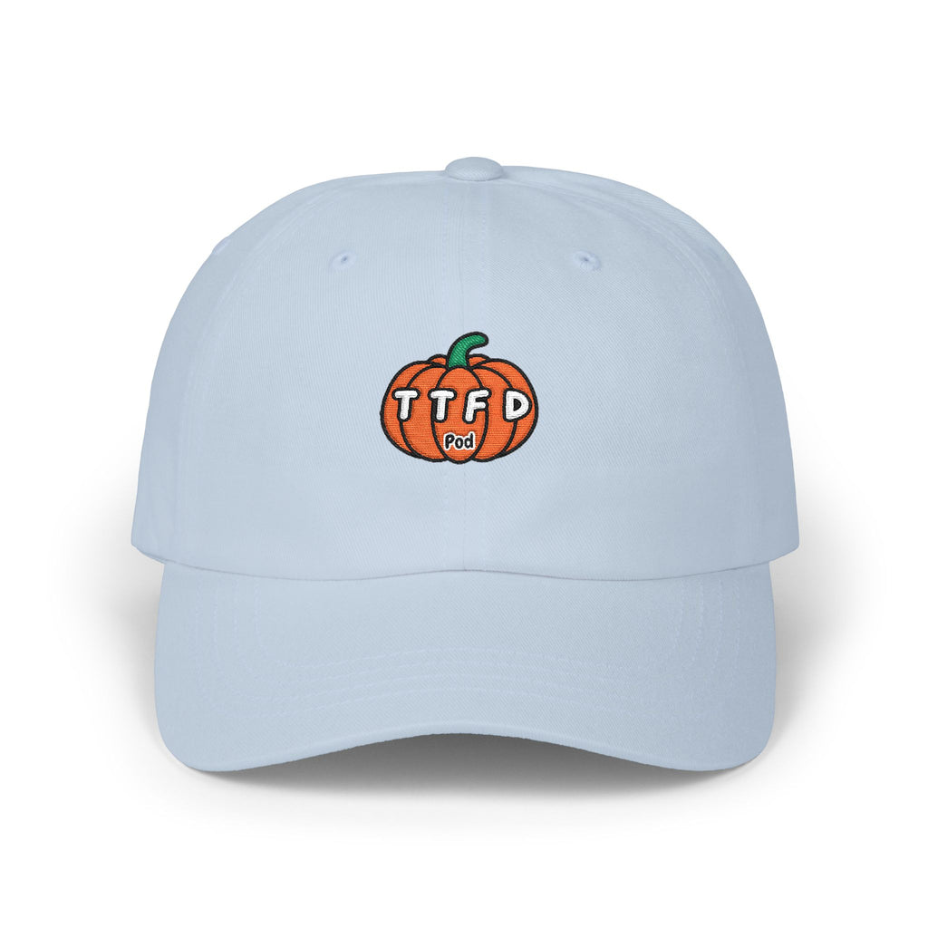 Pumpkin Patch Dad Cap — Embroidered 'TTFD' Fall Pumpkin Hat