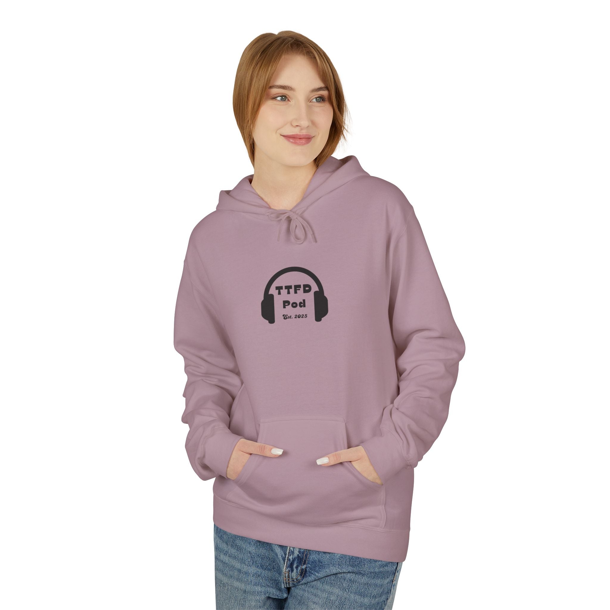 Headphone Graphic Fleece Hoodie (Unisex)