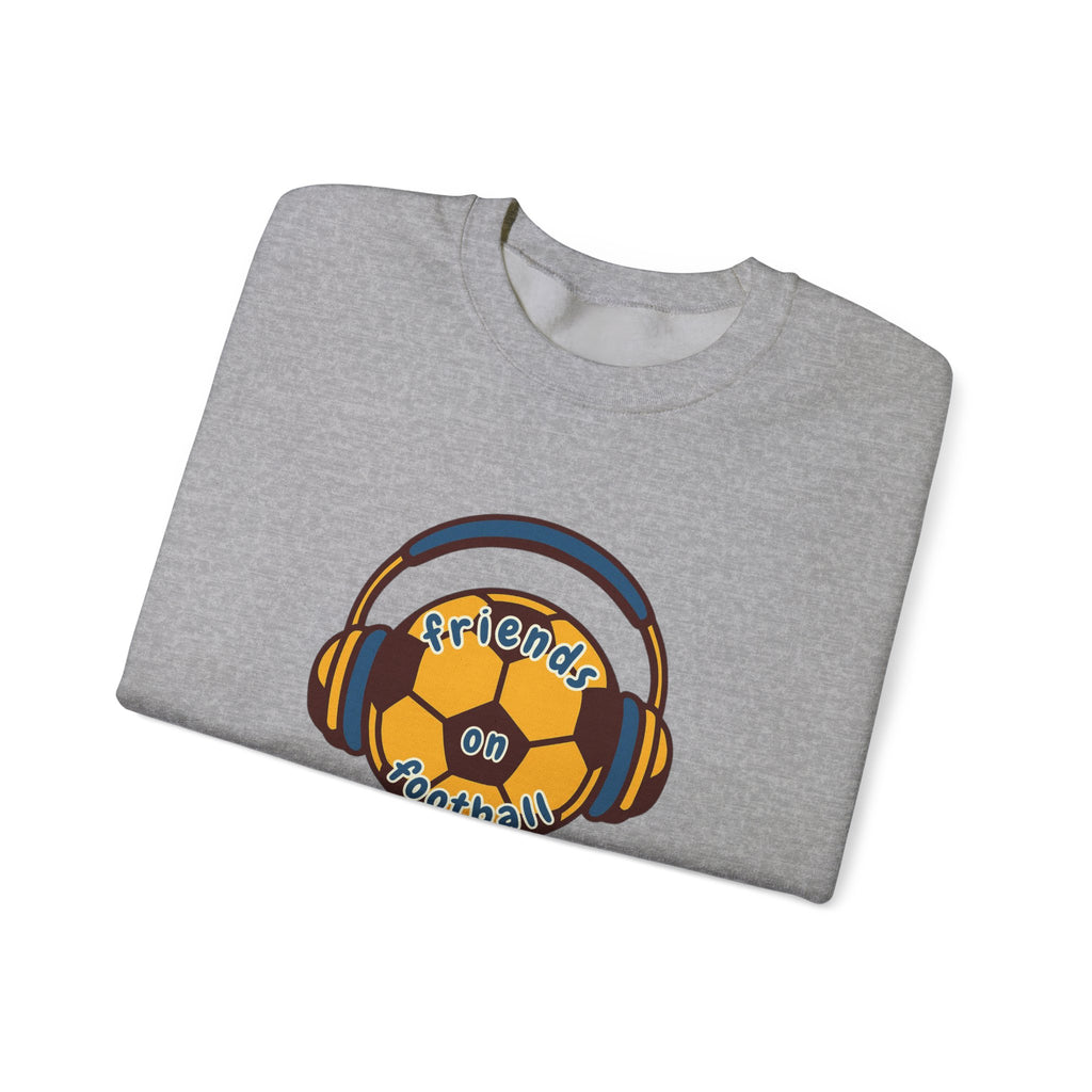 Crewneck Sweatshirt — 'Friends on Football' Headphones Logo