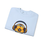 Crewneck Sweatshirt — 'Friends on Football' Headphones Logo
