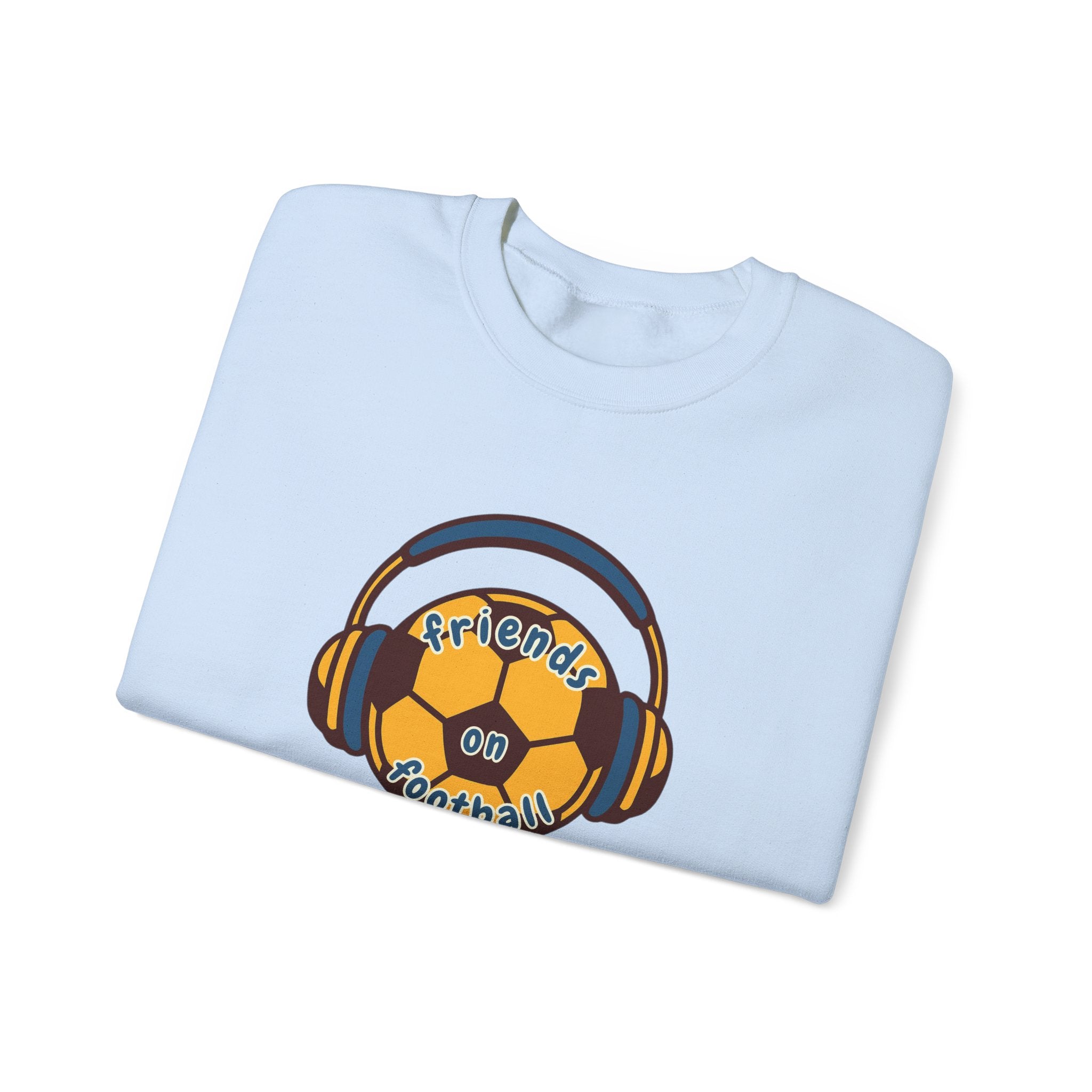 Crewneck Sweatshirt — 'Friends on Football' Headphones Logo