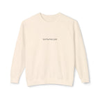 Minimalist "Saturated Fan" Crewneck Sweatshirt
