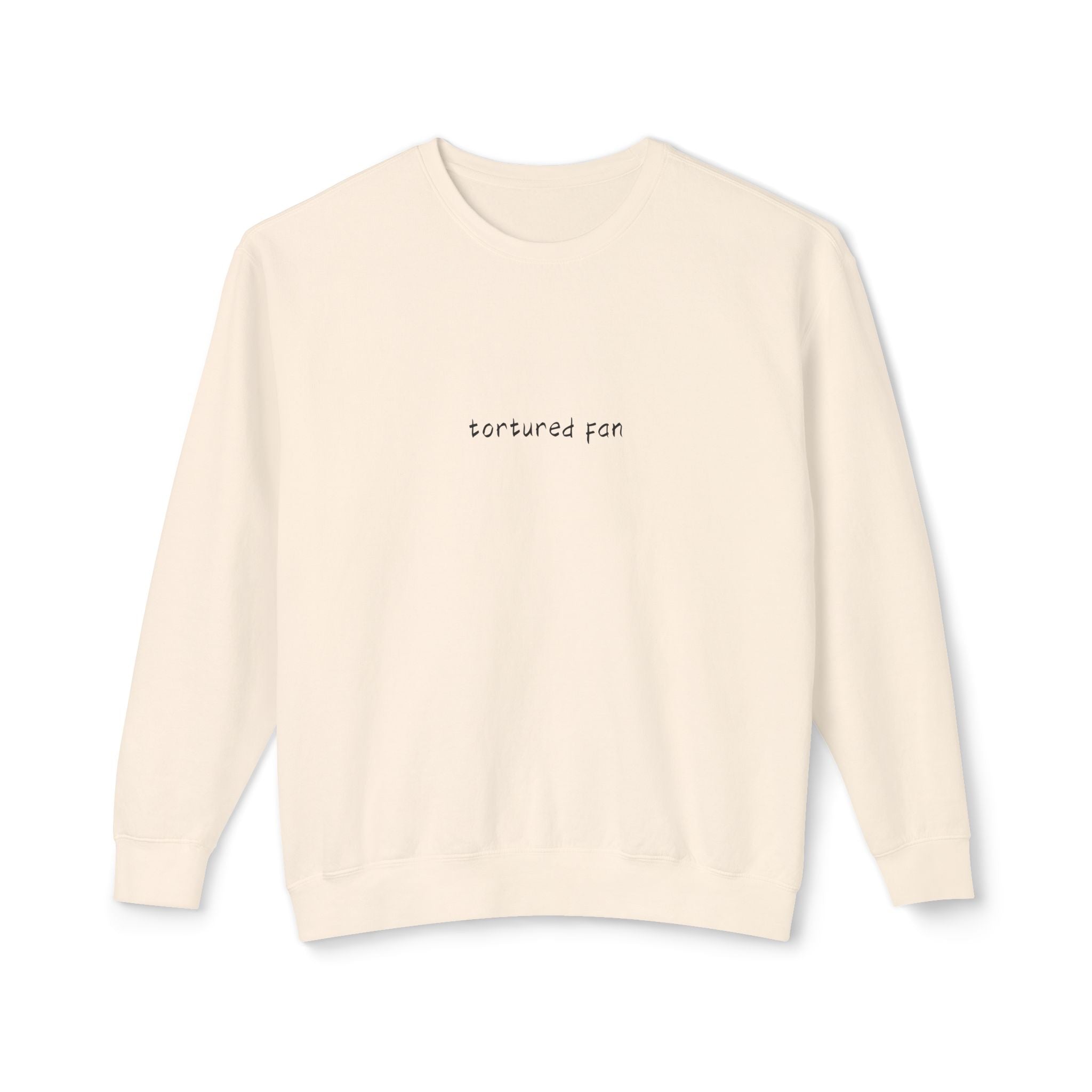 Minimalist "Saturated Fan" Crewneck Sweatshirt