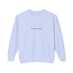 Minimalist "Saturated Fan" Crewneck Sweatshirt