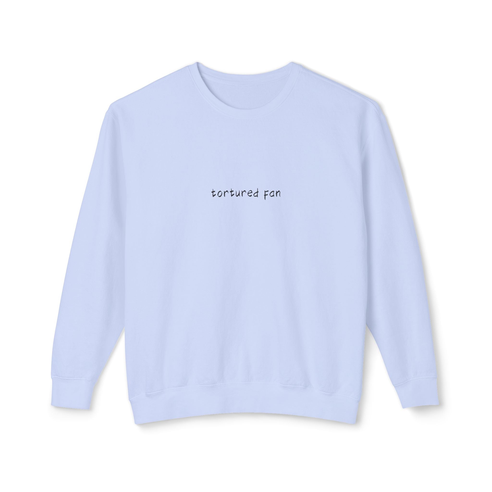 Minimalist "Saturated Fan" Crewneck Sweatshirt
