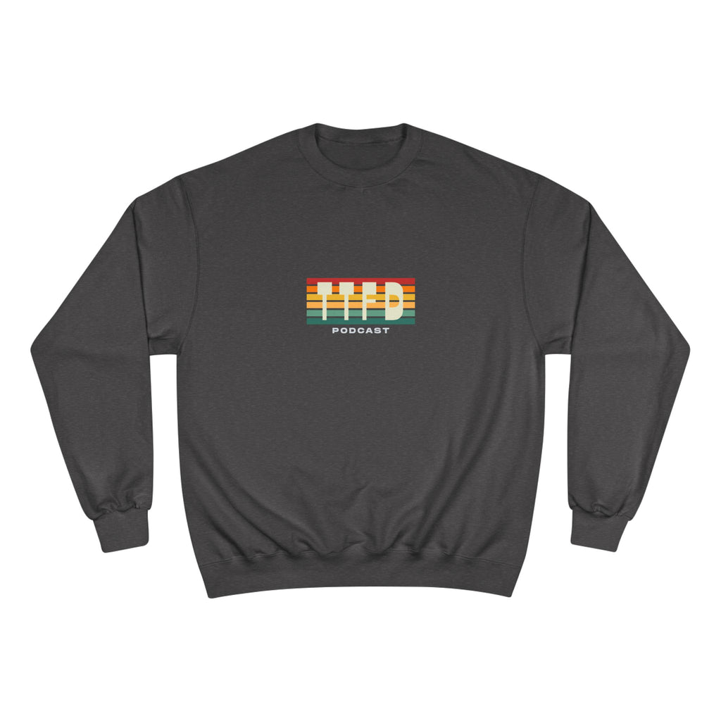 Champion Sweatshirt — Retro Stripes "WYD Podcast" Crewneck