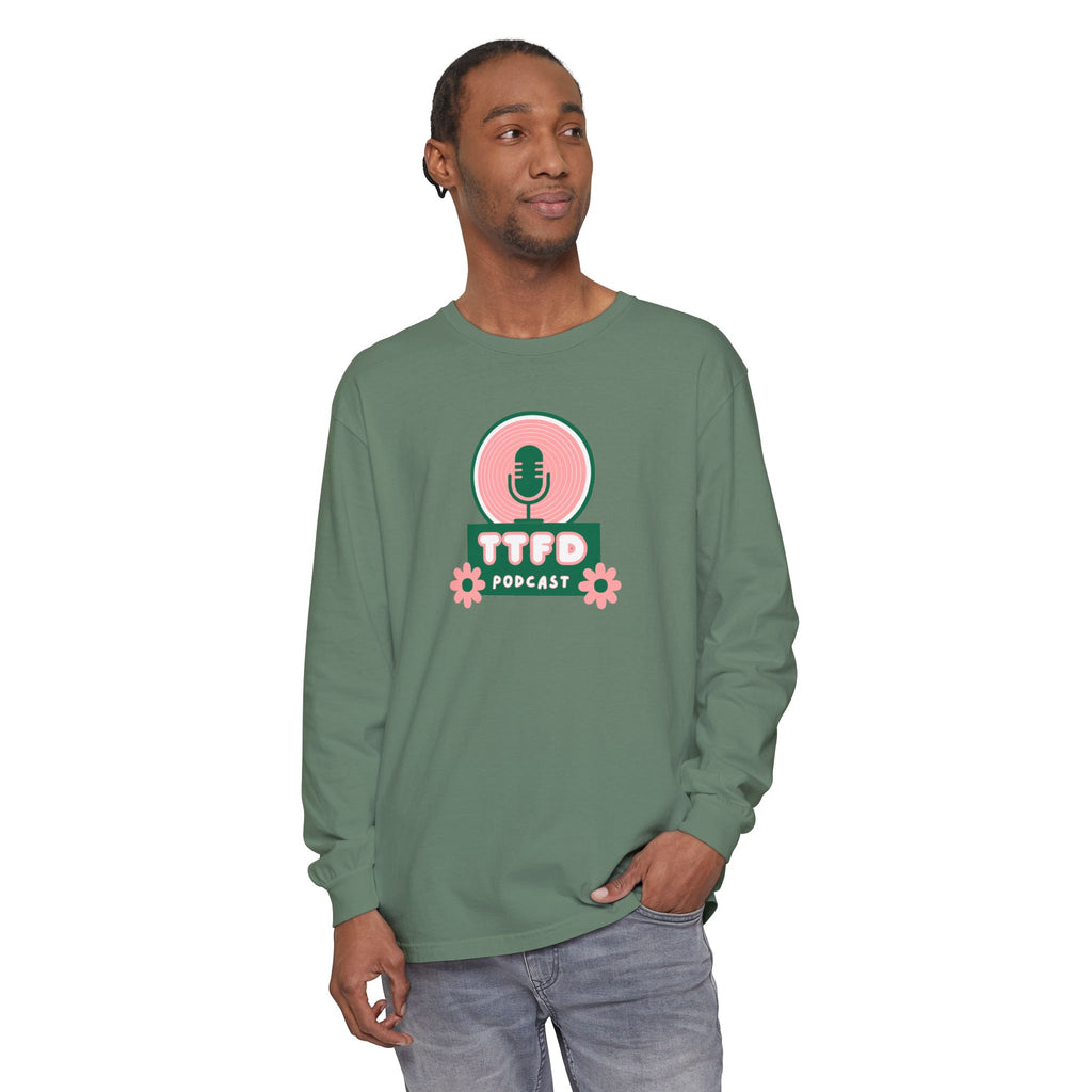 TTFD Floral Mic Long-Sleeve Tee