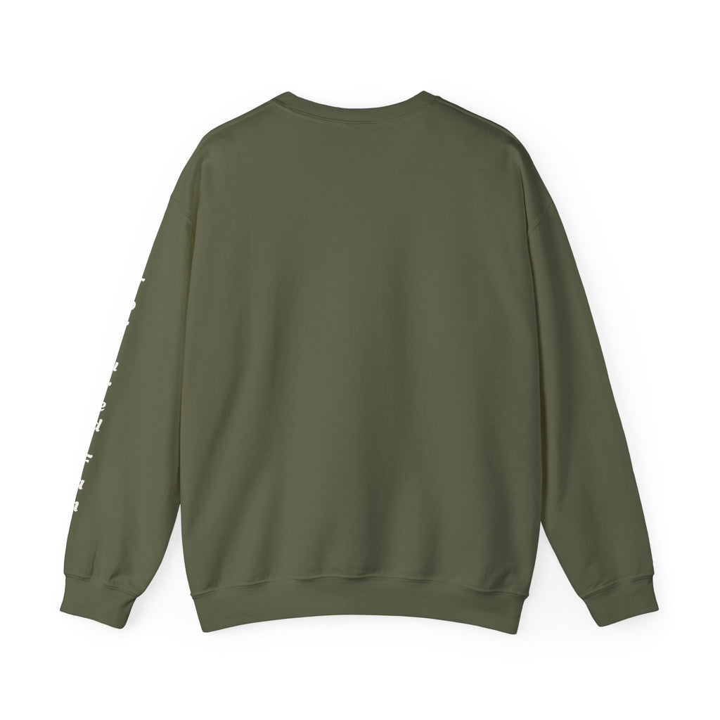 Fall Leaves & Pumpkins Crewneck Sweatshirt — Autumn Graphic Pullover