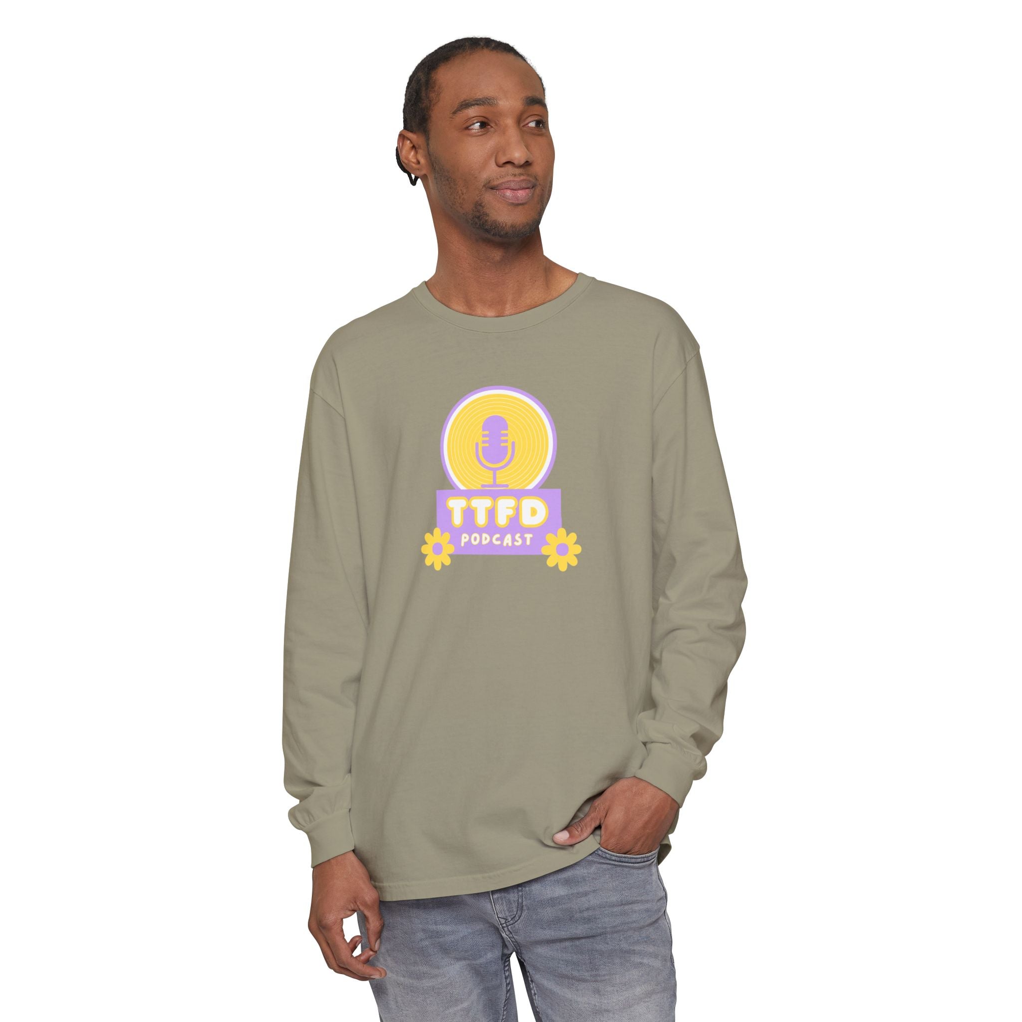 TTFD Floral Mic Long-Sleeve Tee