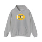 Football Graphic Hoodie — "Tortured Fans Dept." Yellow Logo