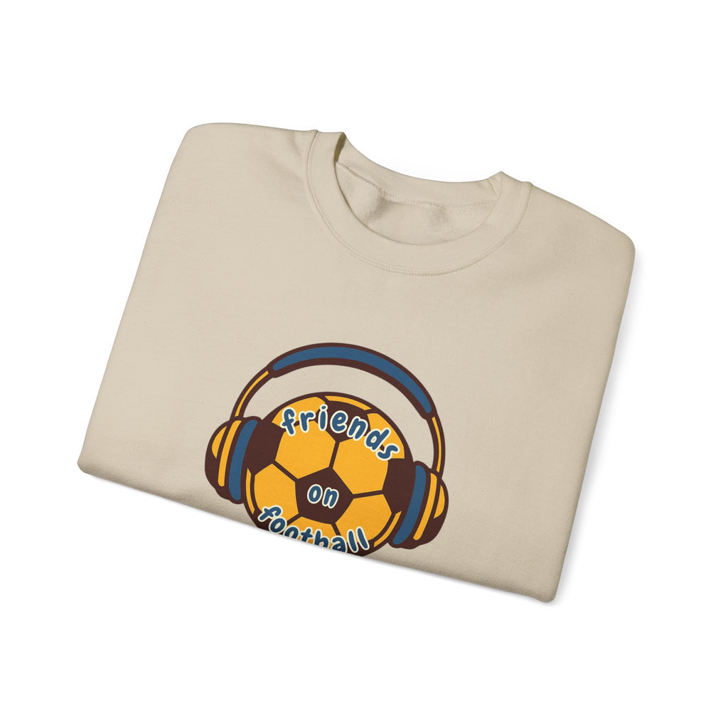 Crewneck Sweatshirt — 'Friends on Football' Headphones Logo