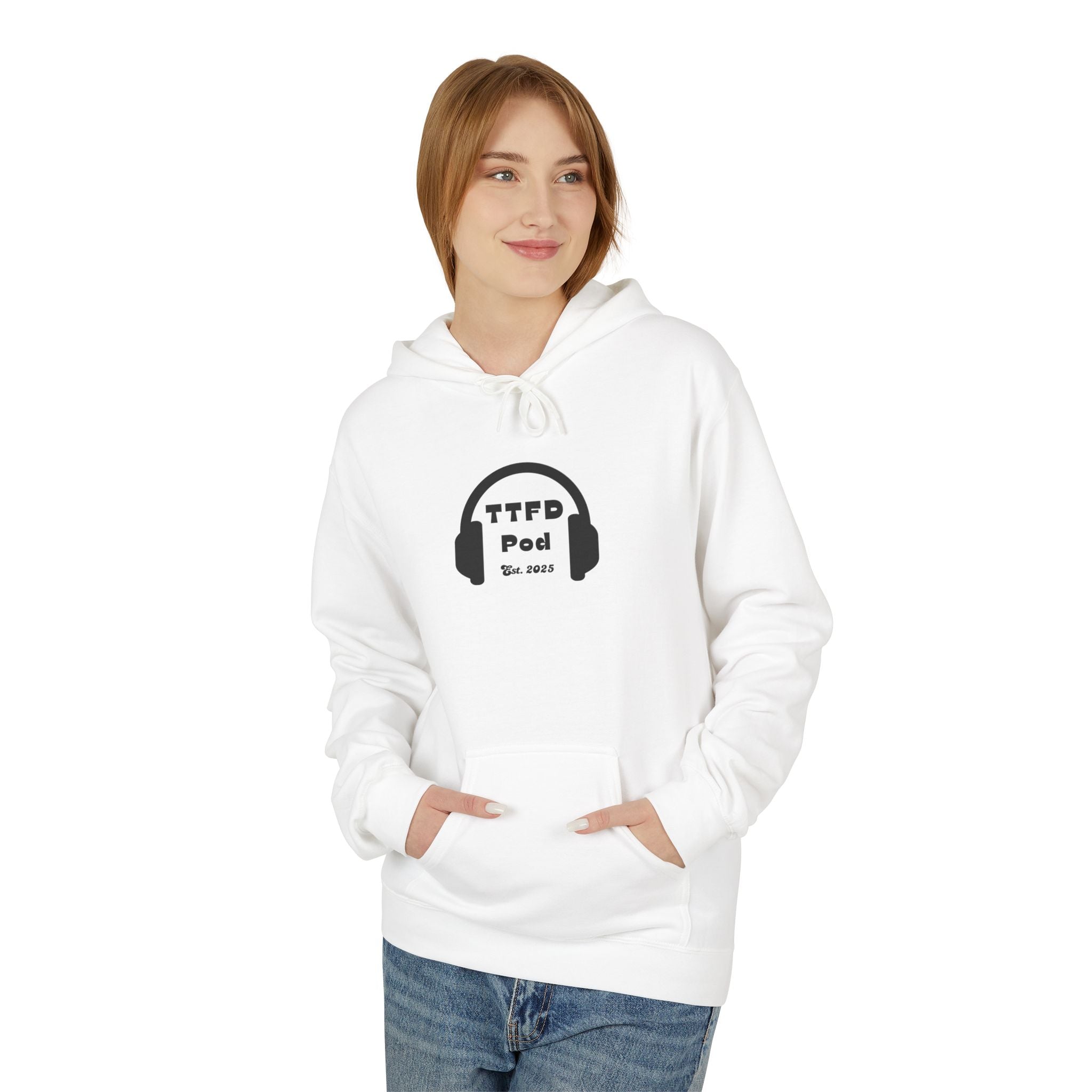 Headphones Alt Logo - Fleece Hoodie (Unisex)