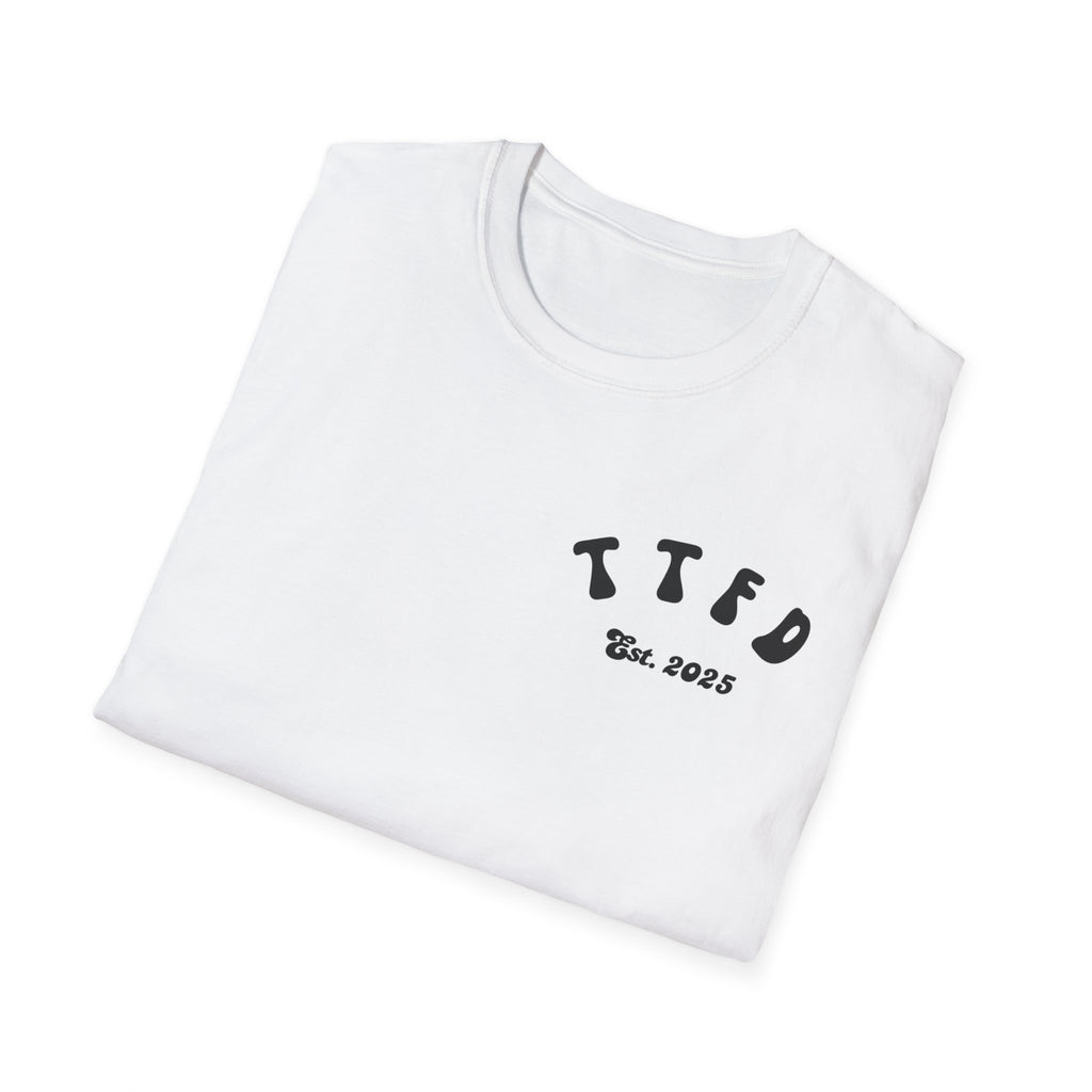 Unisex Softstyle T-Shirt with Retro Podcast Design, Perfect for Fans, Gift for Podcast Lovers, Casual Wear, Unique Tee, Comfort Fashion