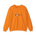 Fall Leaves & Pumpkins Crewneck Sweatshirt — Autumn Graphic Pullover