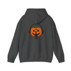 Halloween Pumpkin Podcast Hoodie — Jack-O'-Lantern with Headphones & Microphone