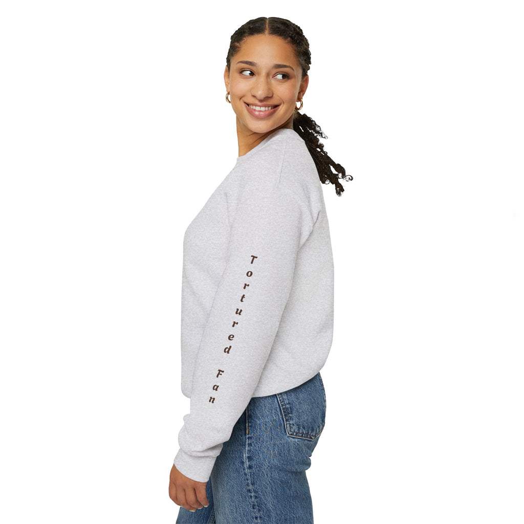 Fall Leaves & Pumpkins Crewneck Sweatshirt — Autumn Graphic Pullover