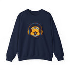 Crewneck Sweatshirt — 'Friends on Football' Headphones Logo