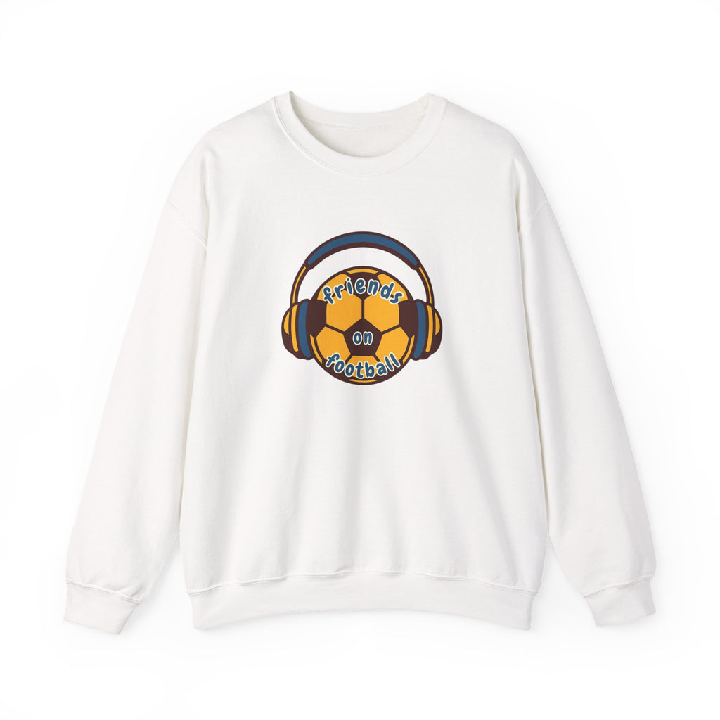 Crewneck Sweatshirt — 'Friends on Football' Headphones Logo
