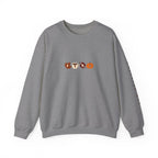 Fall Leaves & Pumpkins Crewneck Sweatshirt — Autumn Graphic Pullover