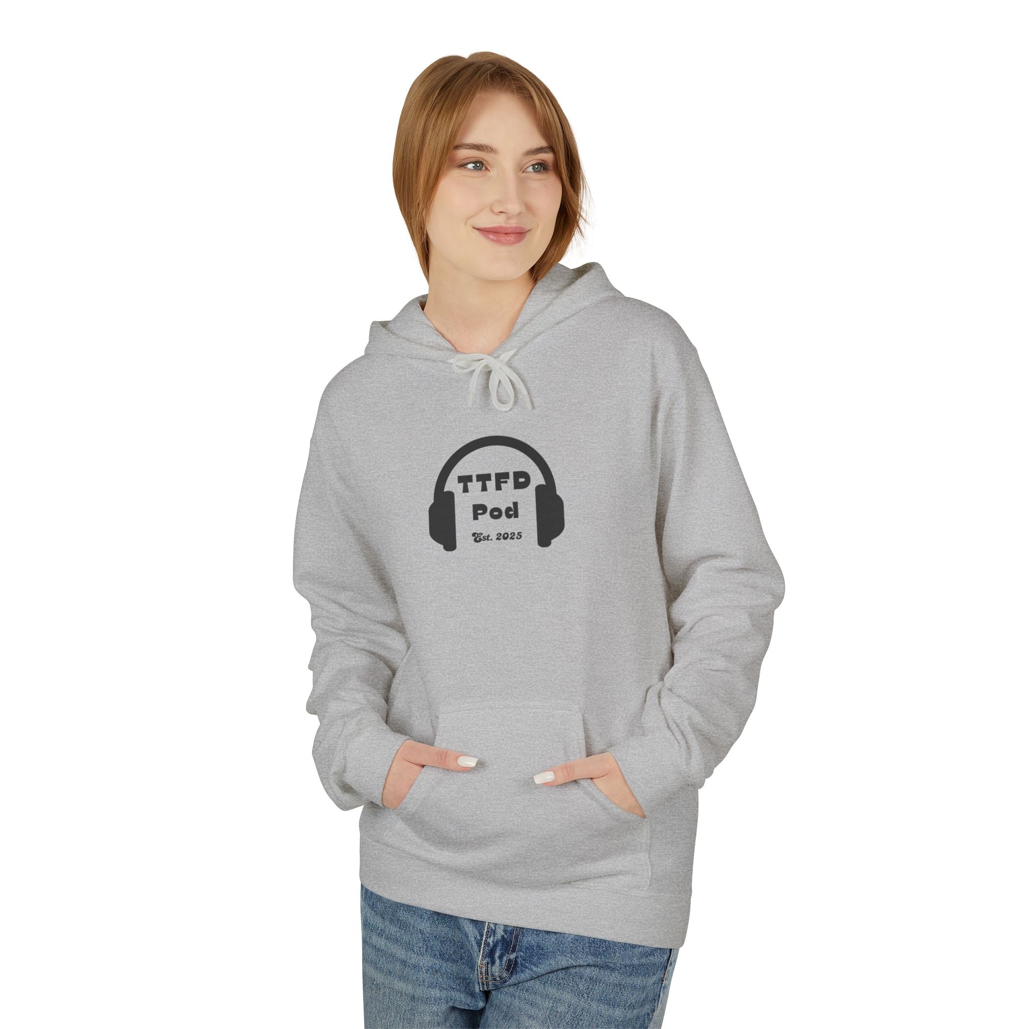Headphones Alt Logo - Fleece Hoodie (Unisex)