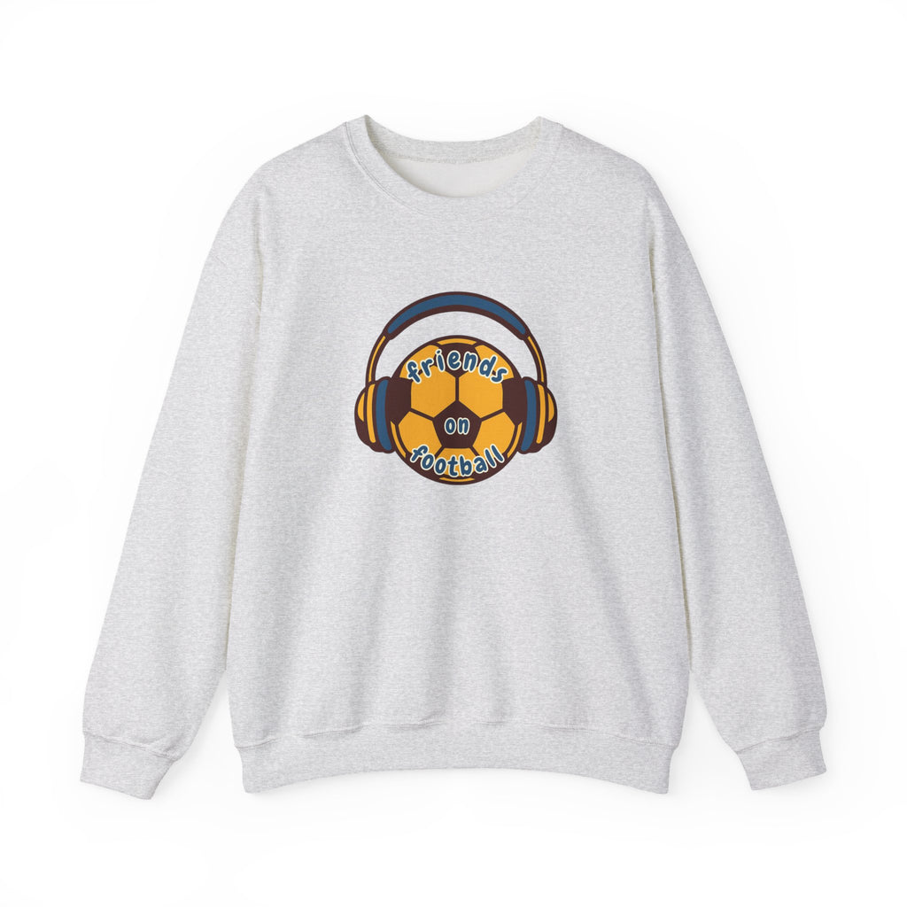 Crewneck Sweatshirt — 'Friends on Football' Headphones Logo