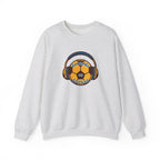 Crewneck Sweatshirt — 'Friends on Football' Headphones Logo
