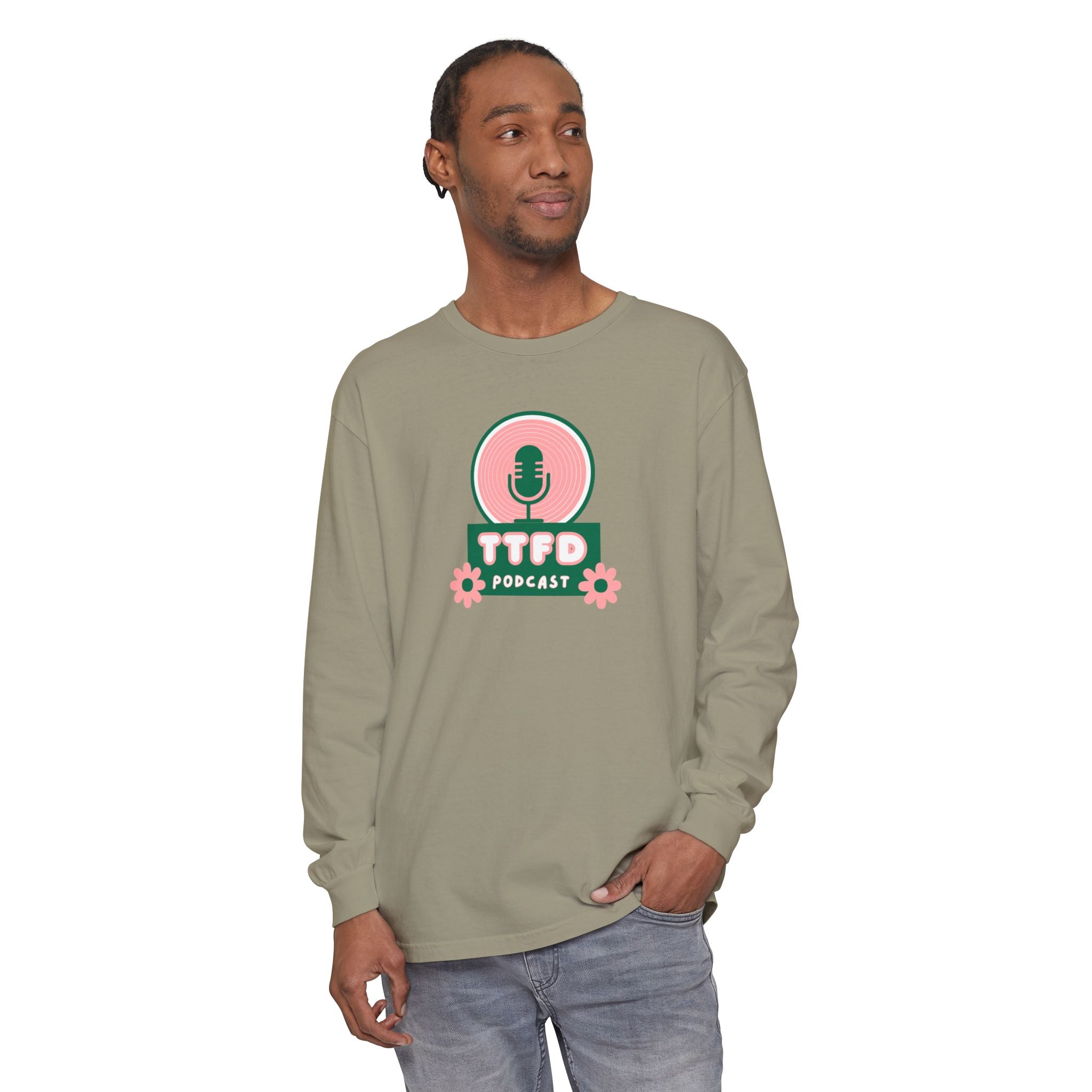 TTFD Floral Mic Long-Sleeve Tee