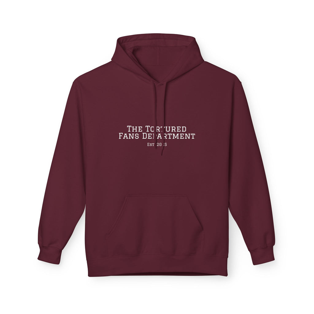 Tortured Fans Department Hoodie, Cozy Unisex Sweatshirt, Perfect for Fans, Gift for Occasions, Casual Wear, Fleece Pullover