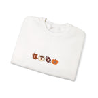 Fall Leaves & Pumpkins Crewneck Sweatshirt — Autumn Graphic Pullover