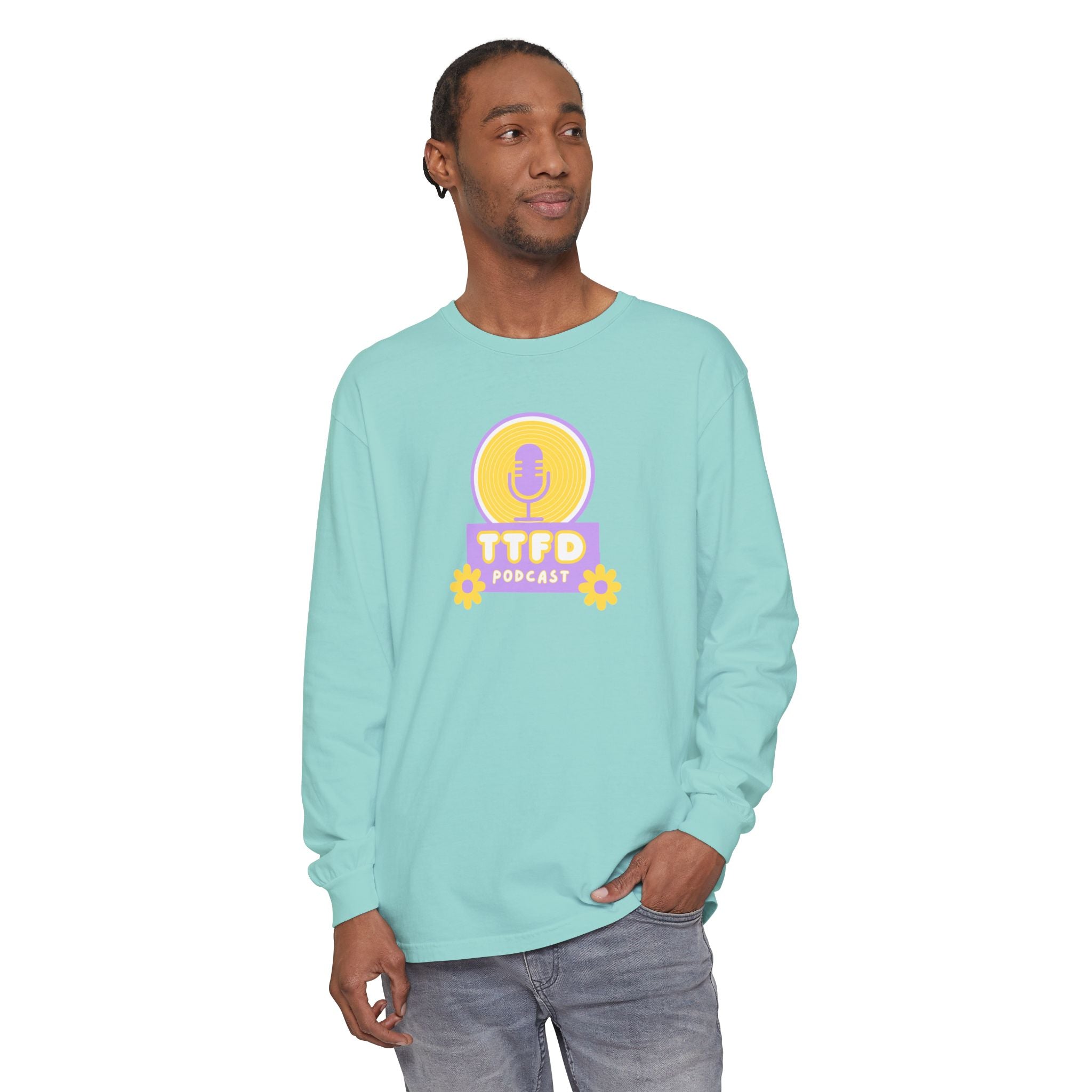 TTFD Floral Mic Long-Sleeve Tee