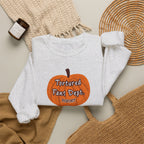 Crewneck Sweatshirt — Pumpkin "Tortured Fan" Halloween Graphic