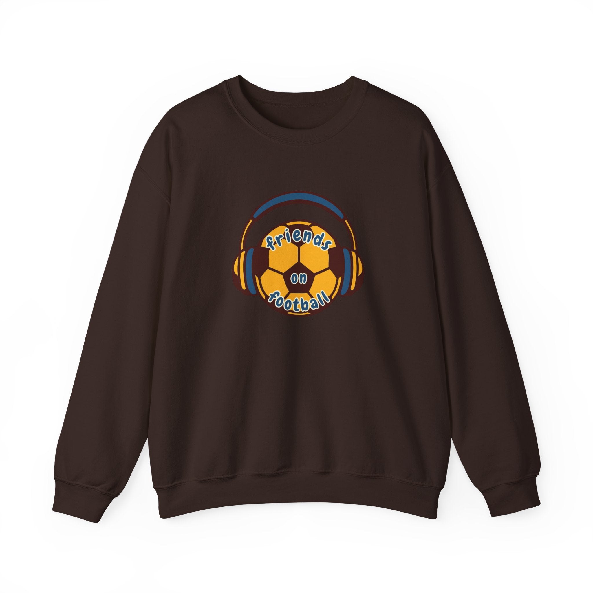 Crewneck Sweatshirt — 'Friends on Football' Headphones Logo