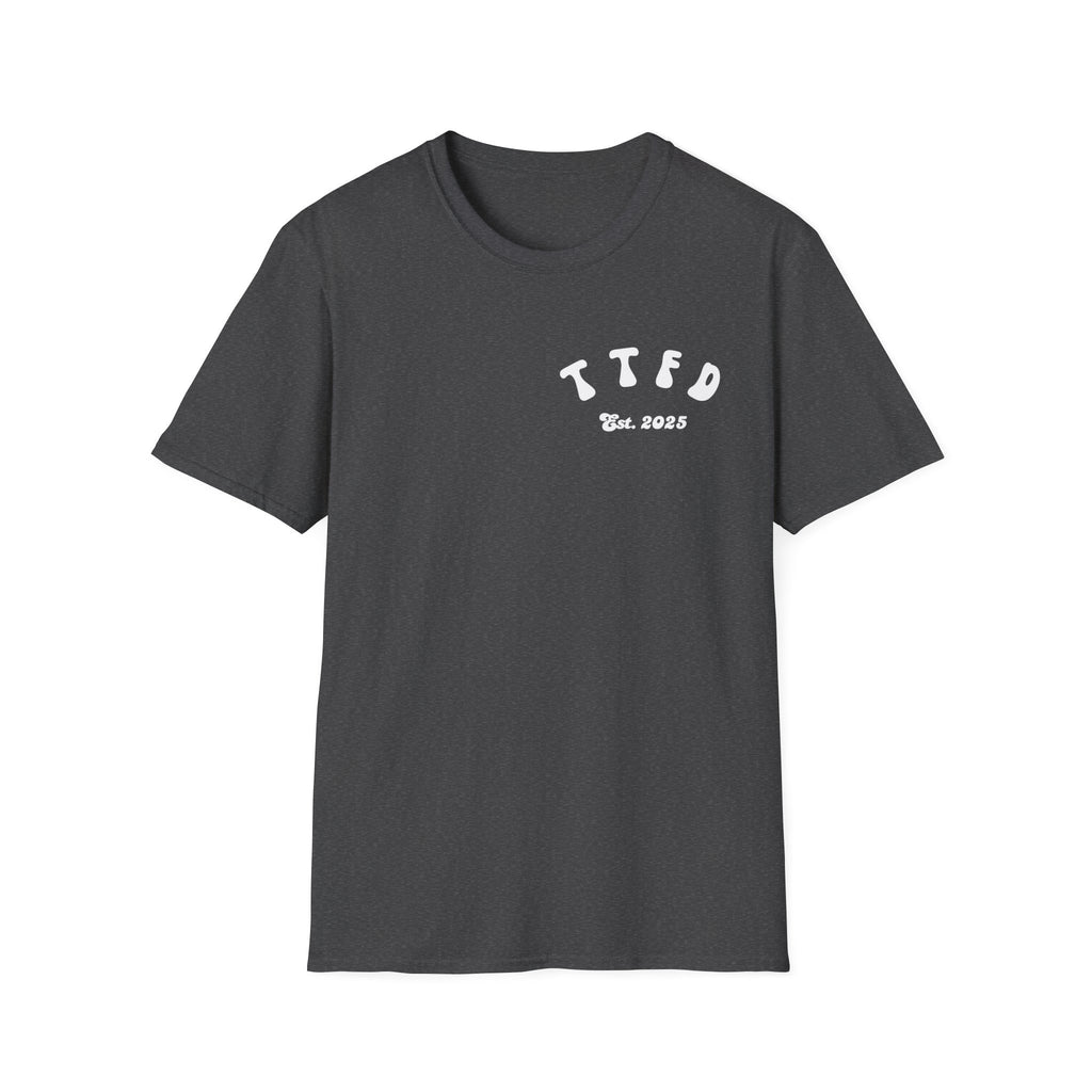 Unisex Softstyle T-Shirt with Retro Podcast Design, Perfect for Fans, Gift for Podcast Lovers, Casual Wear, Unique Tee, Comfort Fashion