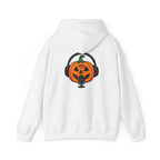 Halloween Pumpkin Podcast Hoodie — Jack-O'-Lantern with Headphones & Microphone