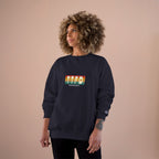 Champion Sweatshirt — Retro Stripes "WYD Podcast" Crewneck