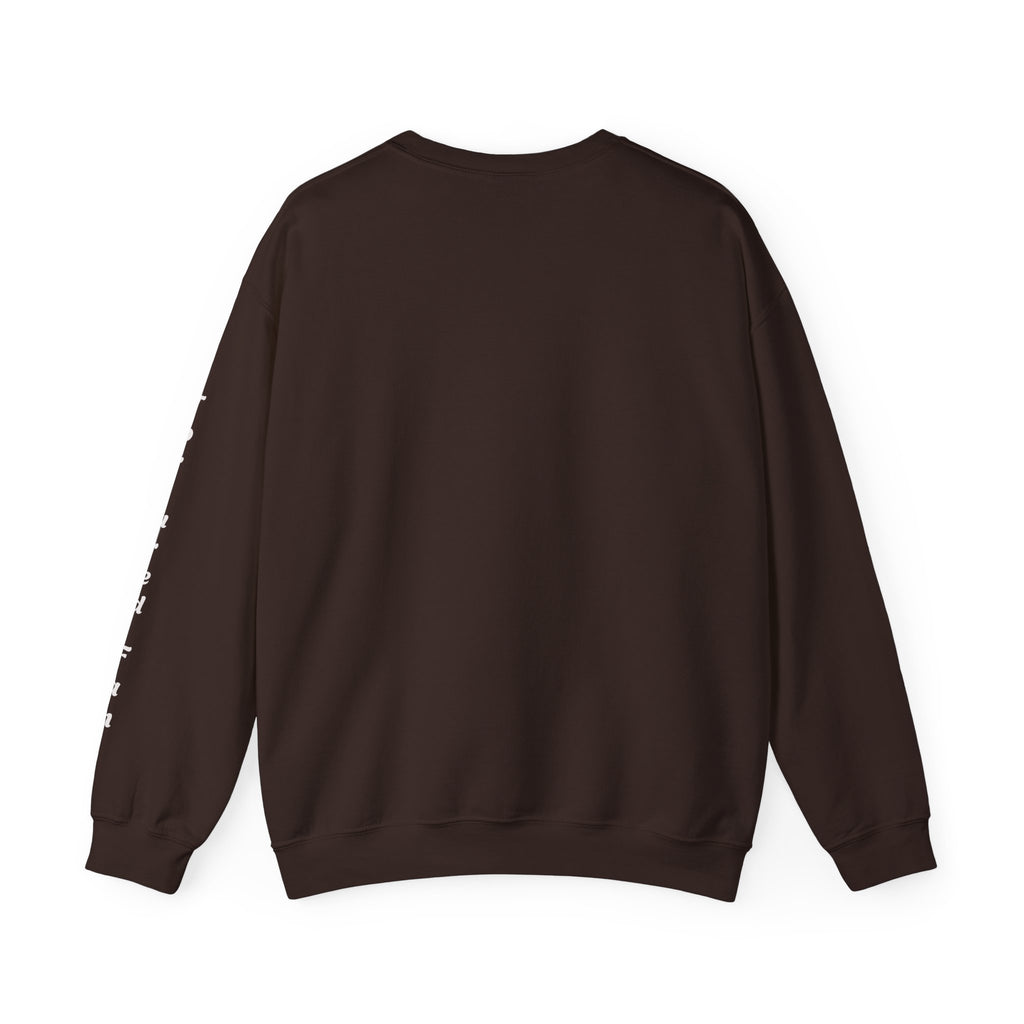Fall Leaves & Pumpkins Crewneck Sweatshirt — Autumn Graphic Pullover