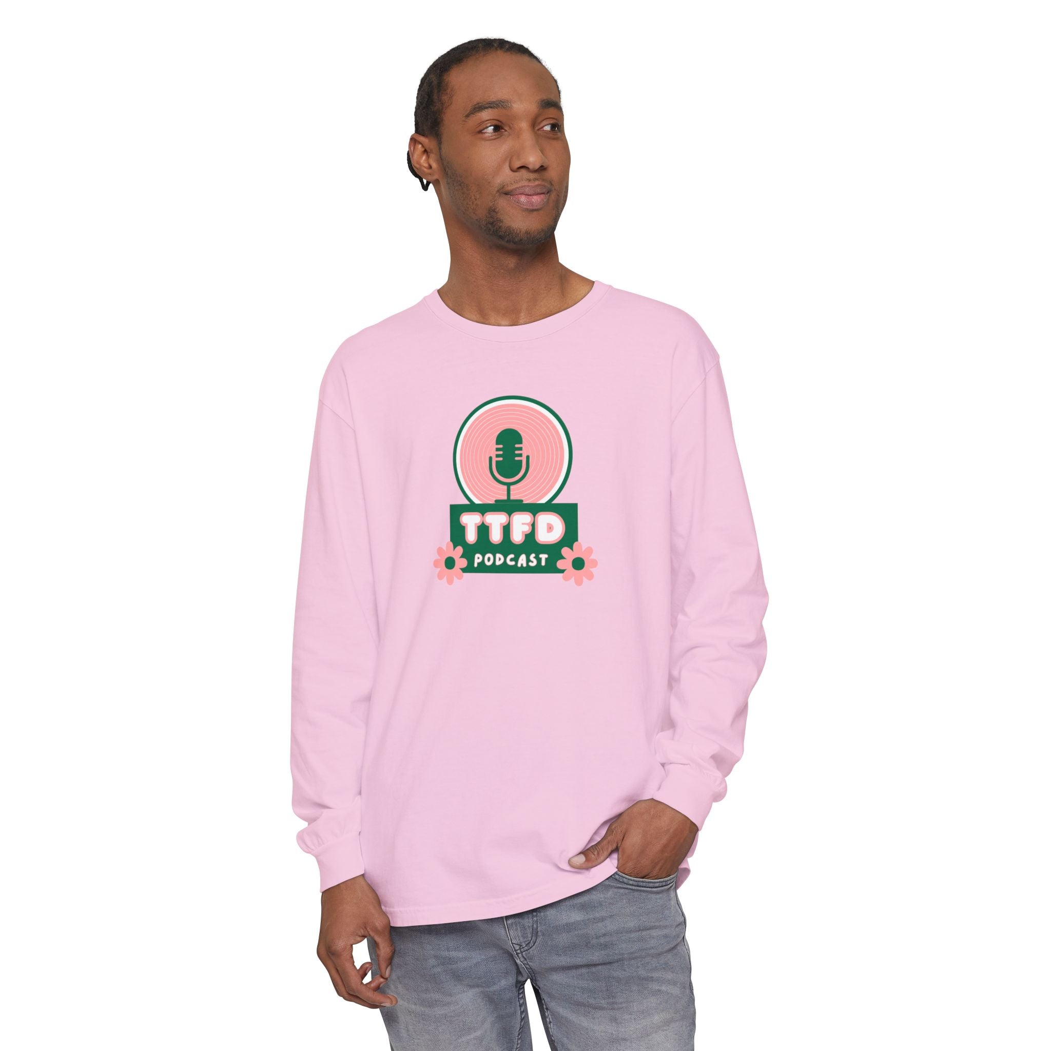 TTFD Floral Mic Long-Sleeve Tee