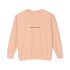 Minimalist "Saturated Fan" Crewneck Sweatshirt