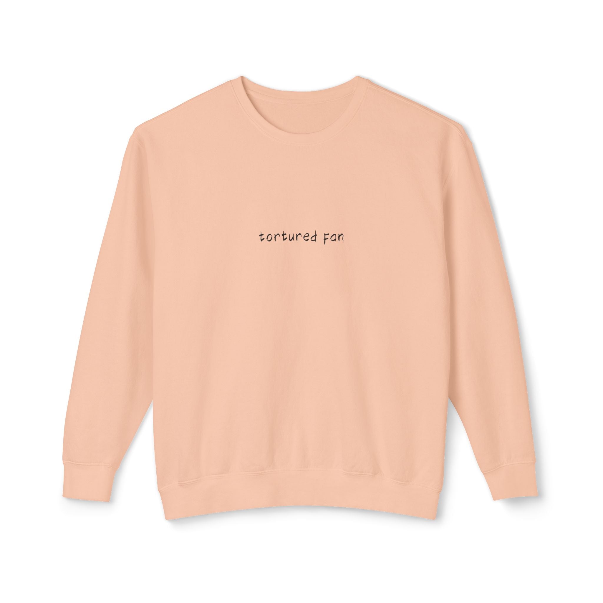 Minimalist "Saturated Fan" Crewneck Sweatshirt